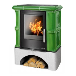 Kachlová kamna ABX Bavaria rovný sokl, moosgrün